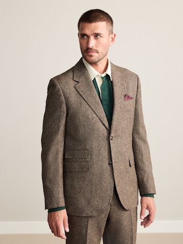 Next Regular fit Colbert in Bruin: voorkant