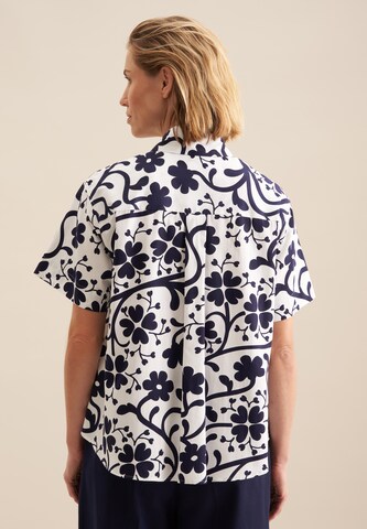 SEIDENSTICKER Blouse 'The Statement Prints' in Blue