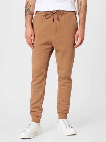 JACK & JONES - Tapered Pantalón 'Gordon Bradley' en marrón: frente