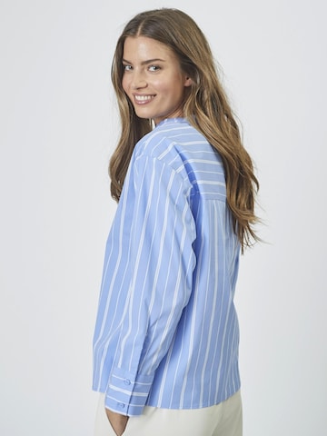 Chemisier 'Shira' co'couture en bleu