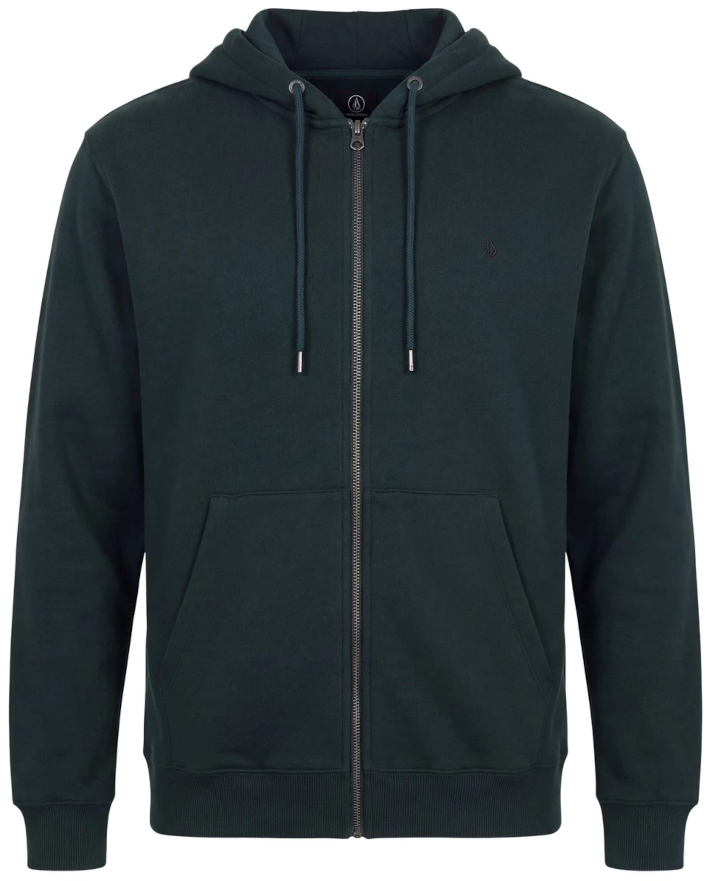 Volcom Sweatjacka 'SINGLE STONE' i grön: framsida