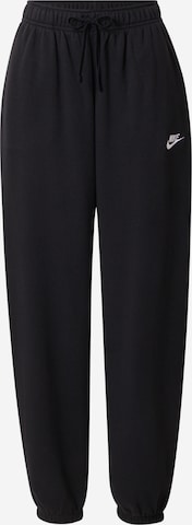 Loosefit Pantaloni de la Nike Sportswear pe negru: față