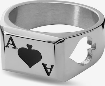Seizmont Ring 'Ace' i sølv: forside