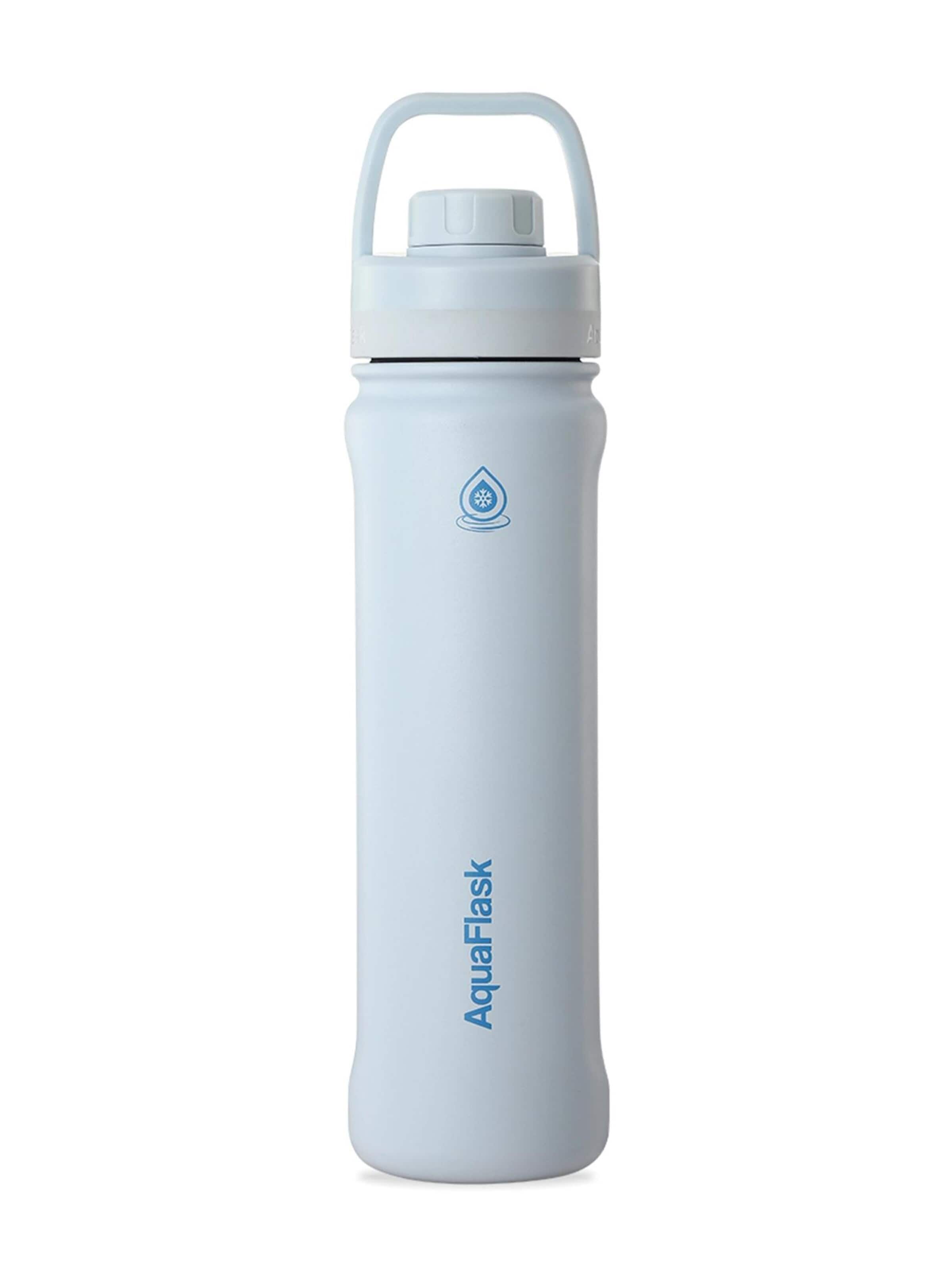 AquaFlask Láhev na vodu 'AquaFlask Termoláhev REGULAR+ 650 ml' – modrá: přední strana