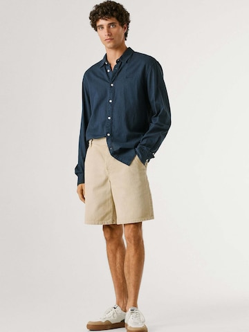 Pepe Jeans Loosefit Shorts 'Helix' in Beige