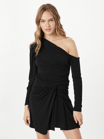 IRO Kootud kleit 'MERIMI', värv must: eest vaates