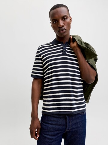 JACK & JONES Tričko 'JORSANREMO' - Modrá