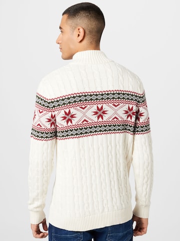 Pull-over 'Flake' SELECTED HOMME en beige