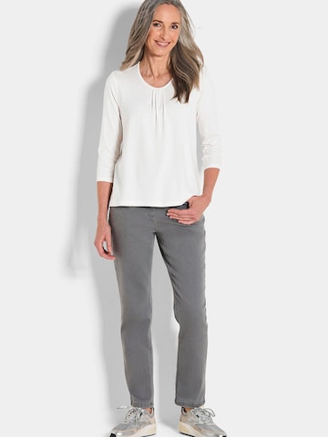 Goldner Shirt in Wit