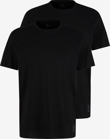 T-Shirt TOM TAILOR en noir : devant