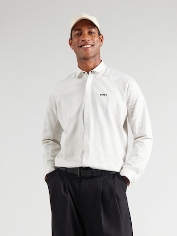 BOSS Средняя посадка Рубашка 'Excurse' в Белый: спереди