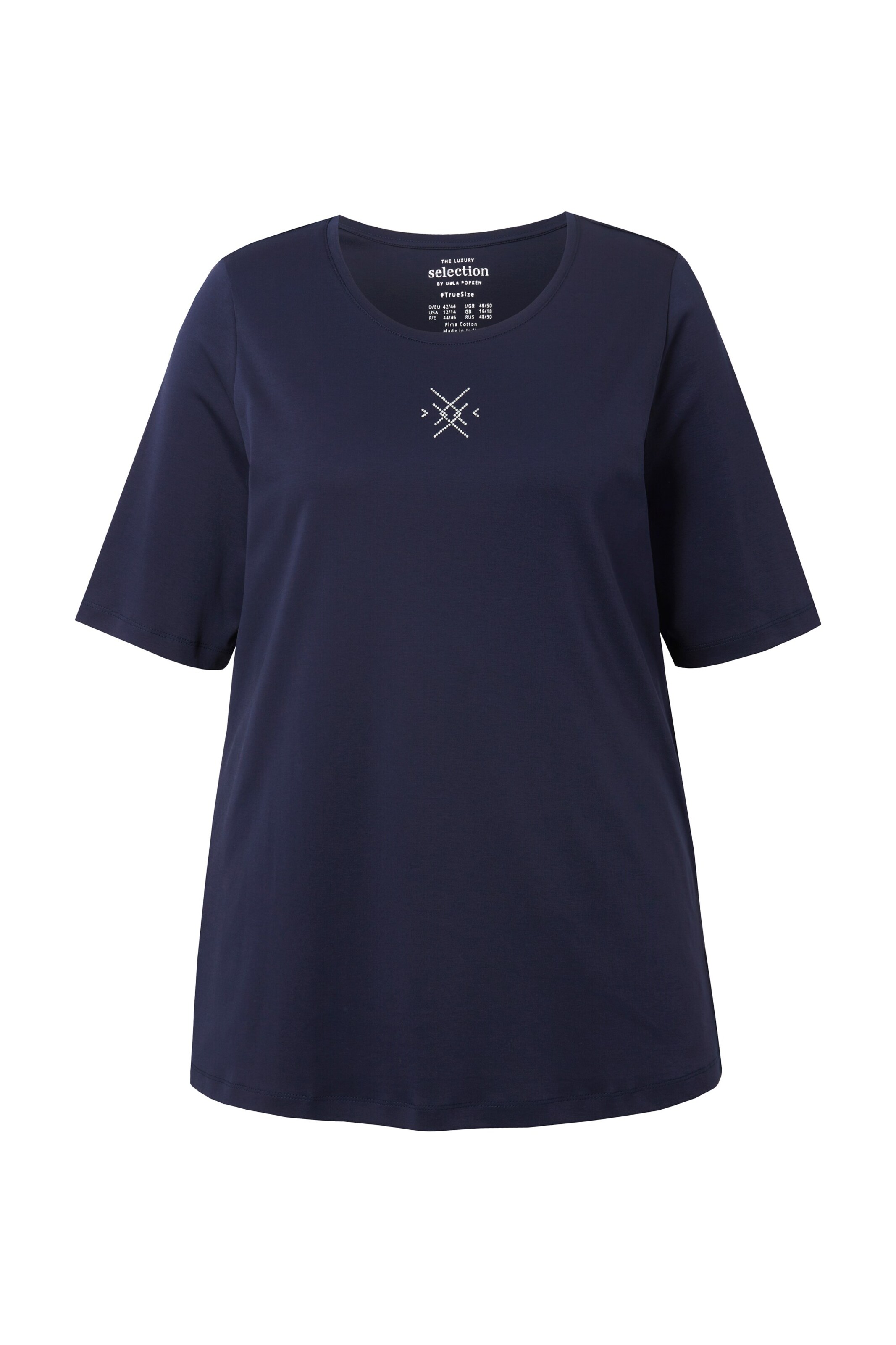 Ulla Popken Shirt in Blauw: voorkant
