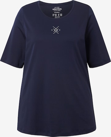 Ulla Popken Shirt in Blau: Vorderseite