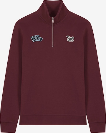 Surf Monkey - Sudadera en rojo: frente