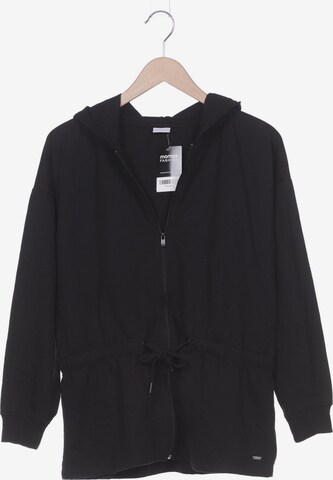LASCANA Sweatshirt & Zip-Up Hoodie in L in Black: front