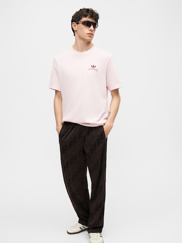 Wide Leg Pantalon 'Firebird' ADIDAS ORIGINALS en marron