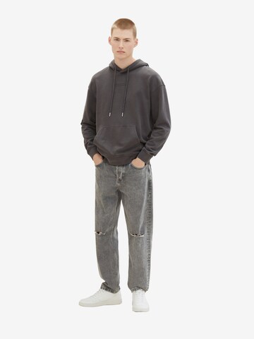 TOM TAILOR DENIM Sweatshirt in Grey