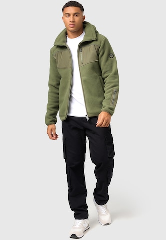 STONE HARBOUR Athletic Fleece Jacket in Green