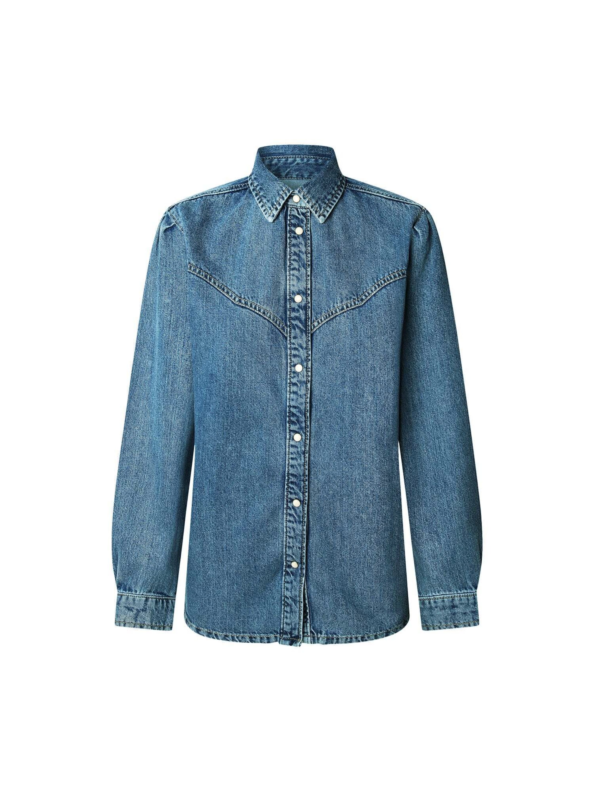 Chemisier 'ODILE' Pepe Jeans en bleu : devant