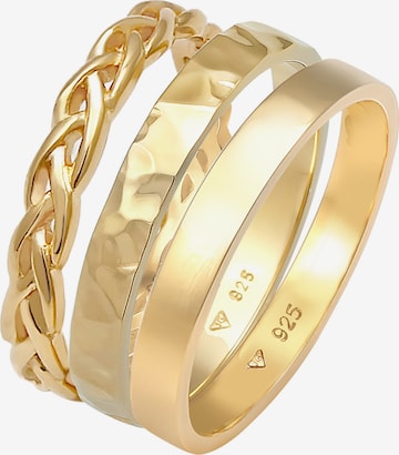 ELLI Gyűrűk 'Organic' - arany: elől