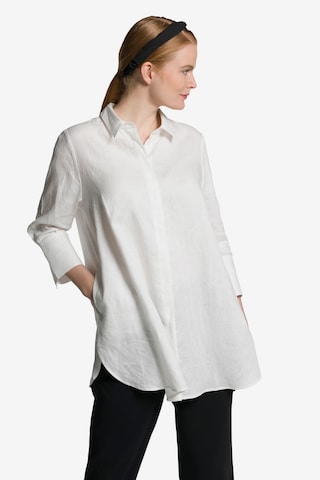 Ulla Popken Blouse '804502' in Wit: voorkant