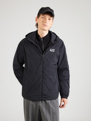 EA7 Emporio Armani Преходно яке в черно: отпред