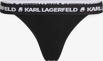 Tanga de la Karl Lagerfeld pe negru: față
