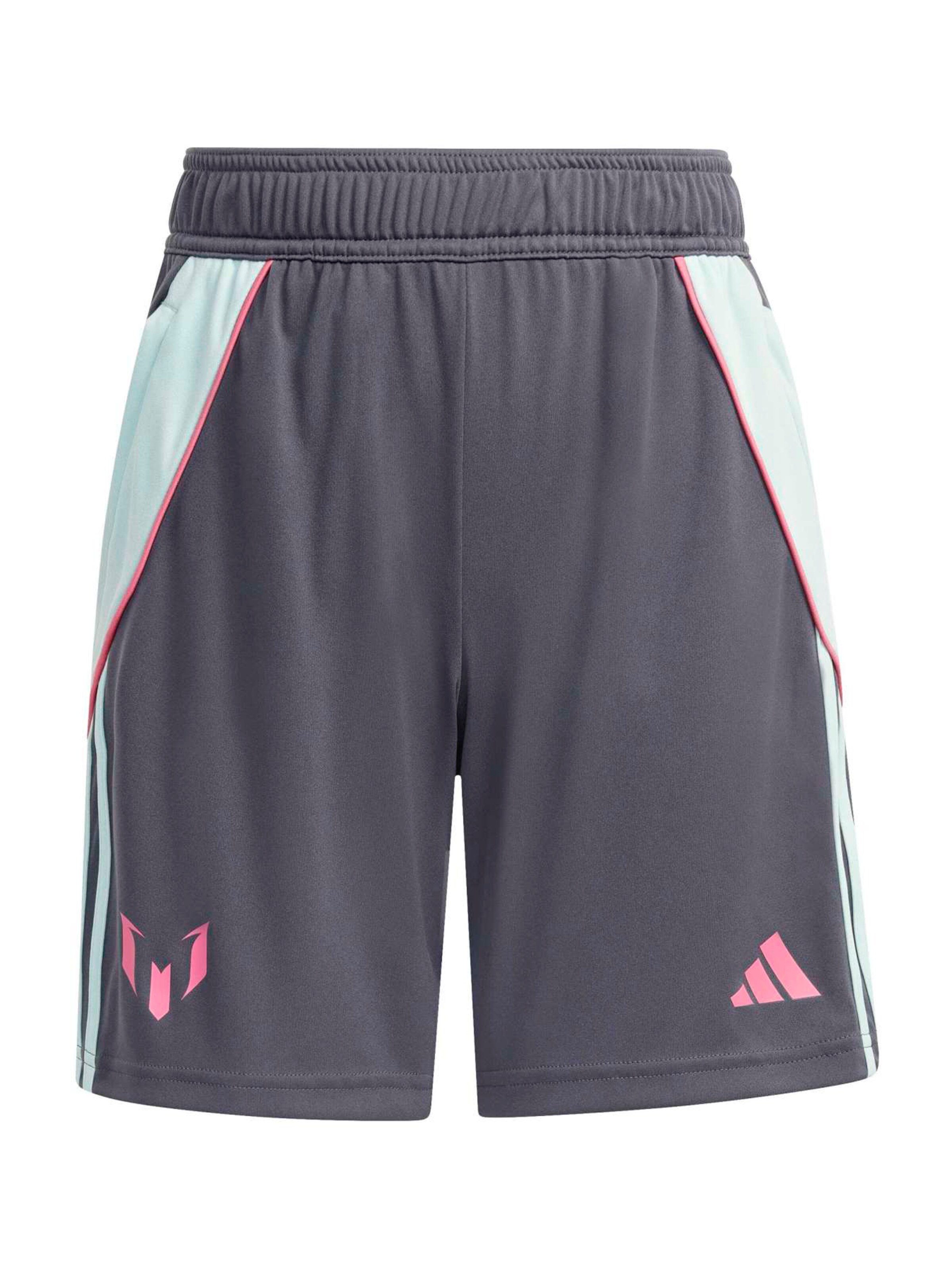 pelēks ADIDAS PERFORMANCE Standarta Sporta bikses 'Messi': no priekšpuses