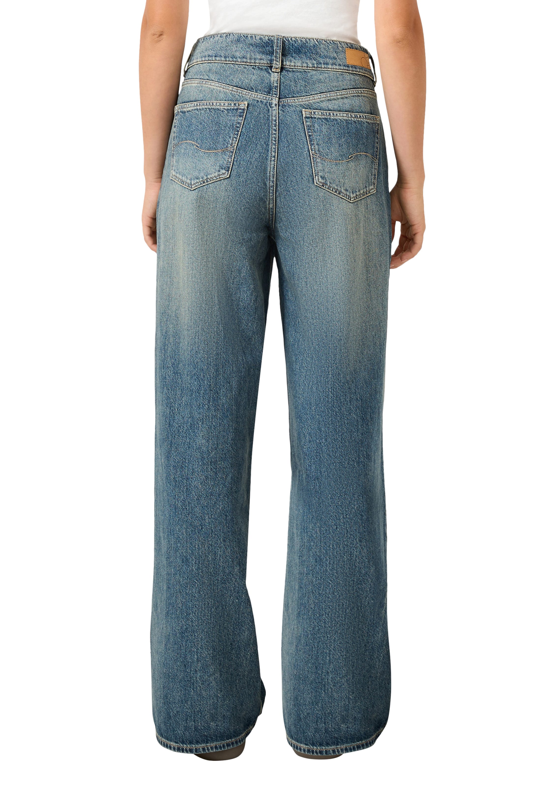 Wide Leg Jean QS en bleu