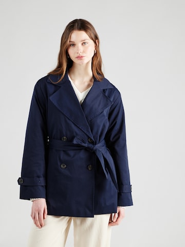 Manteau mi-saison 'ORCHID' ONLY en bleu : devant
