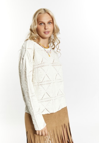 IZIA Sweater 'Eyota' in White: front