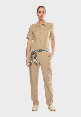 Le Temps Des Cerises Jumpsuit 'Veli 2' in Brown: front