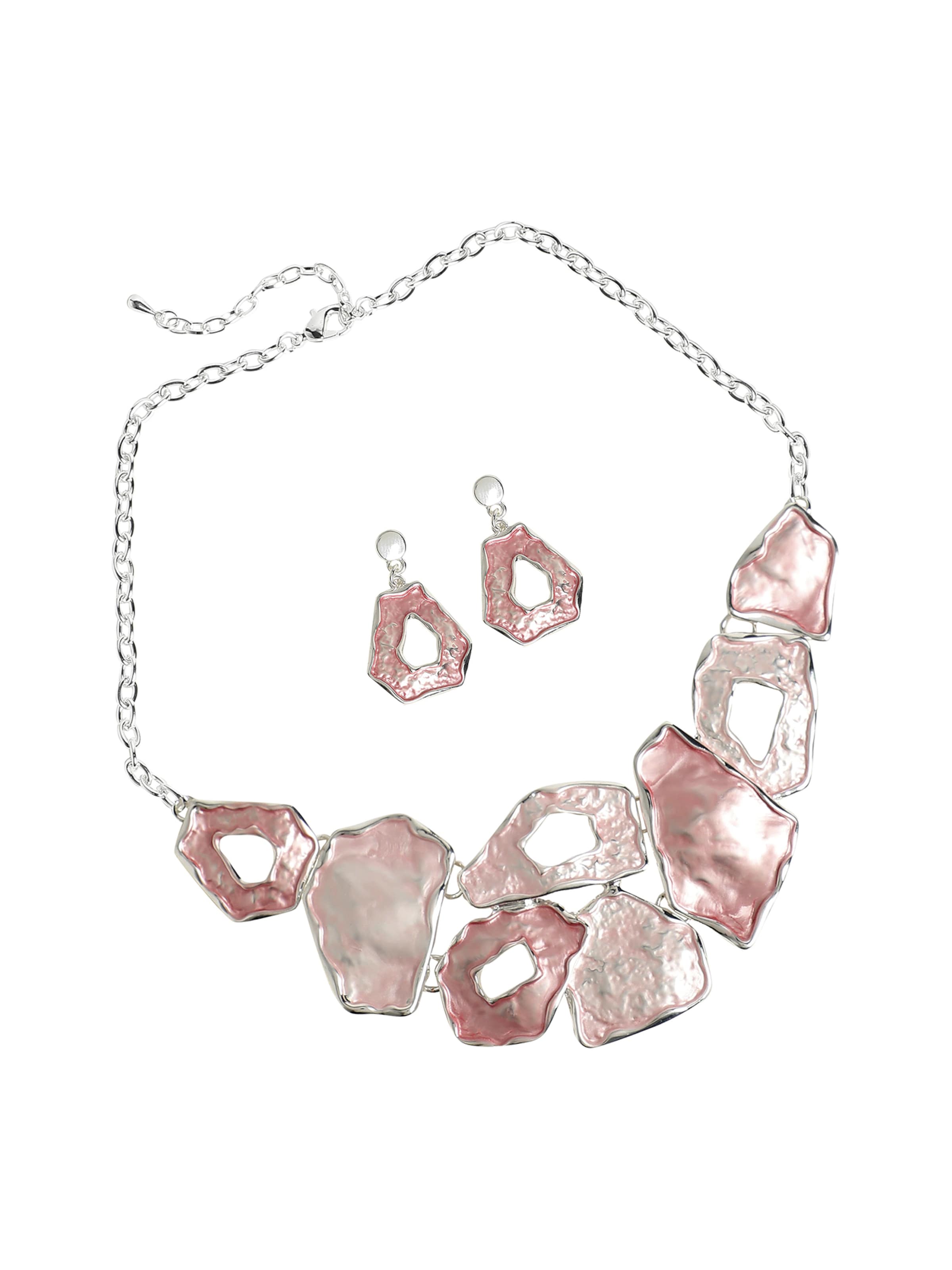 SOHI Schmuckset 'Fakiha' in Pink: Vorderseite