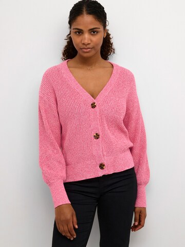 Cardigan 'Susana' Kaffe en rose : devant