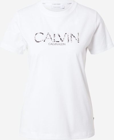 Calvin Klein Tričko - čierna / šedobiela, Produkt