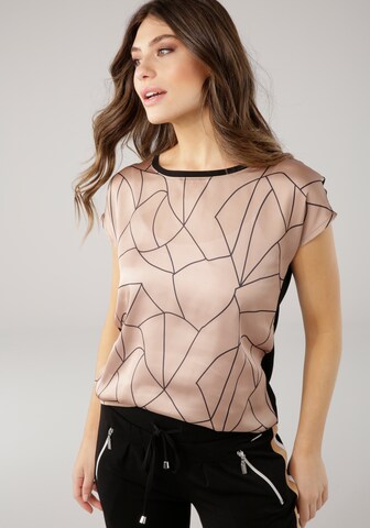 LAURA SCOTT Blouse in Beige: front