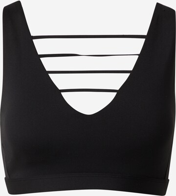 ADIDAS SPORTSWEAR Bustier Urheilurintaliivit 'Studio Luxe Light-Support' värissä musta: edessä