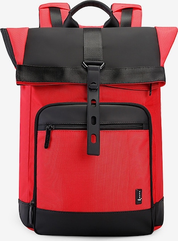 Peak Time Backpack in Red: front