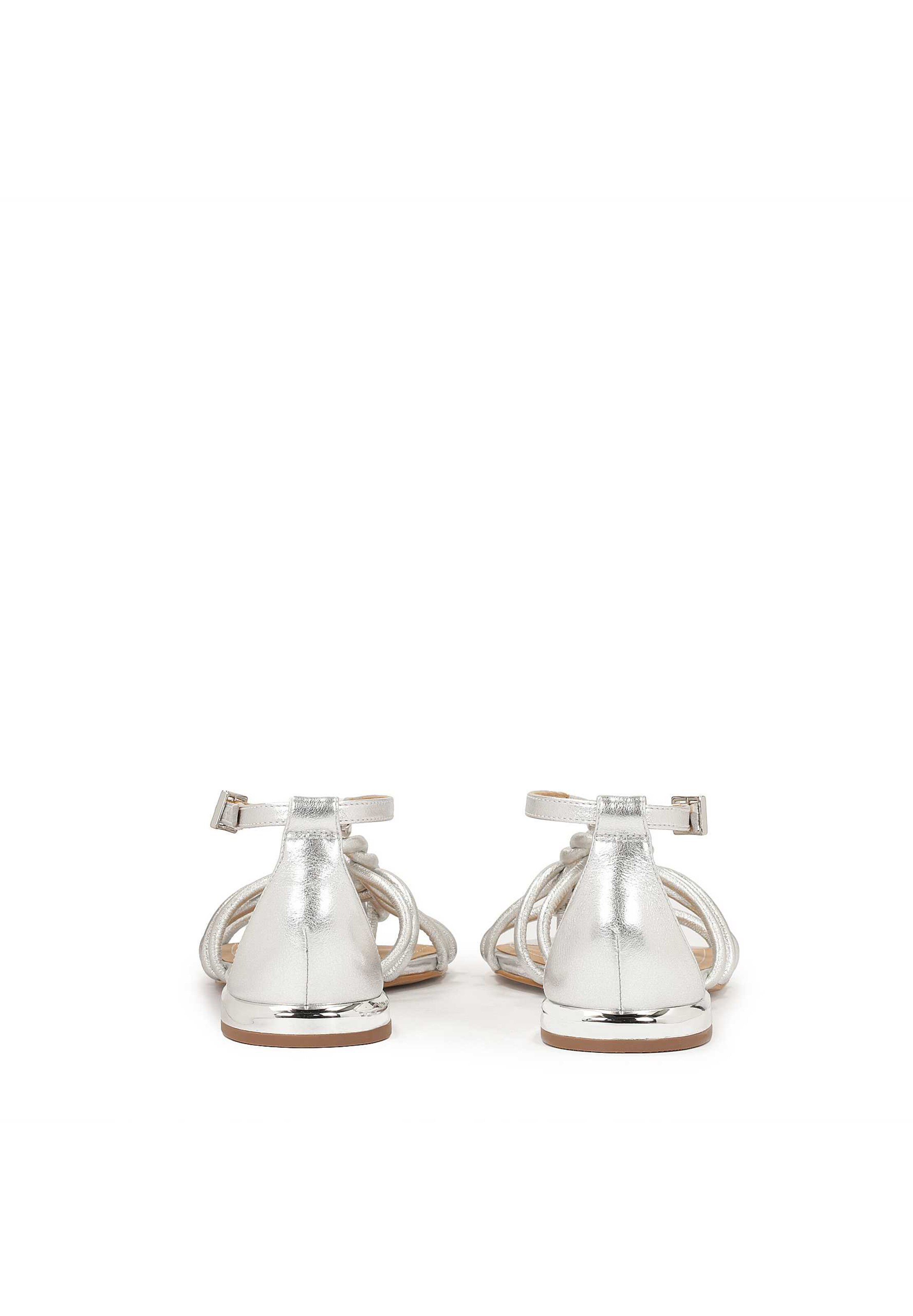 Kazar Sandaler med rem i sølv