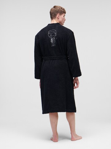 Karl Lagerfeld - Albornoz largo 'Ikonik 2.0' en negro