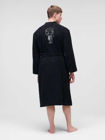 Karl Lagerfeld Банный халат длинный 'Ikonik 2.0' в Черный