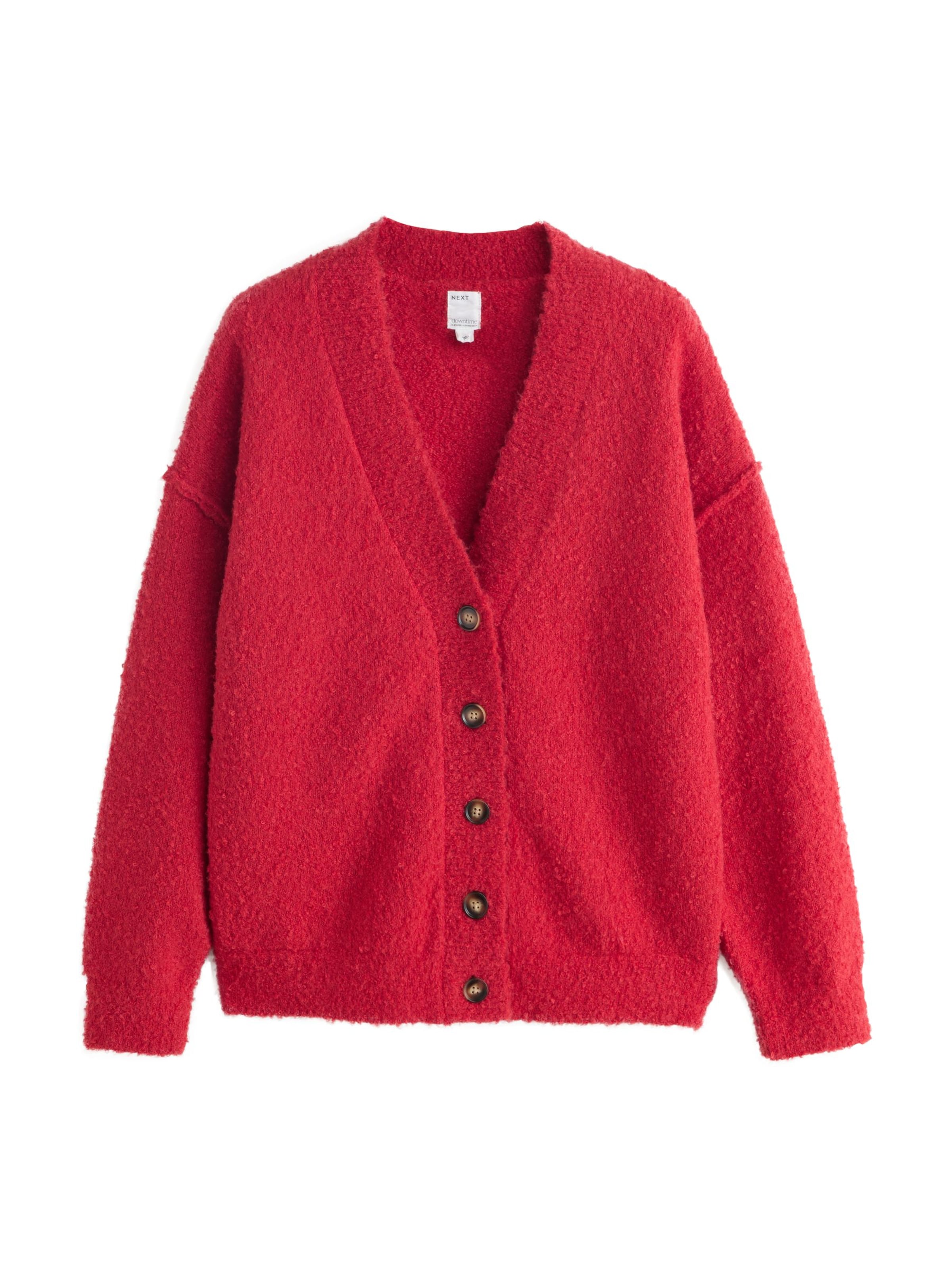Next Υπερμεγέθη πλεκτή ζακέτα σε κόκκινο, Άποψη προϊόντος