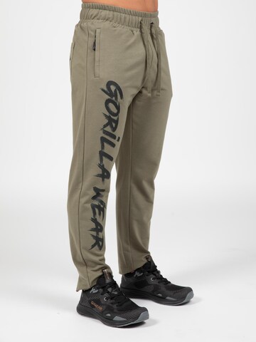 regular Pantaloni 'Wilton' di Gorilla Wear in verde: frontale