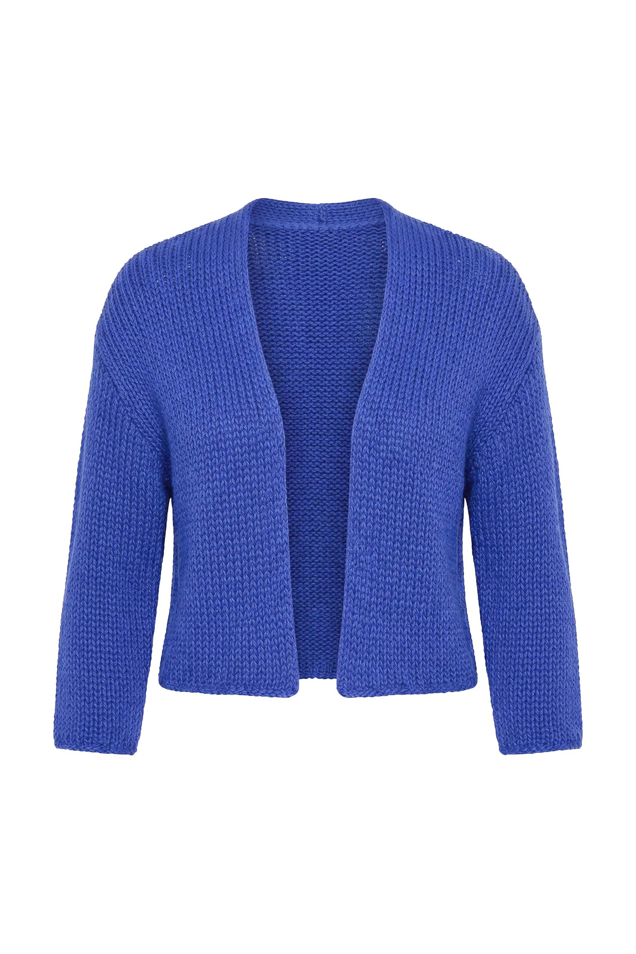 Angel of Style Gebreid vest in Blauw: voorkant