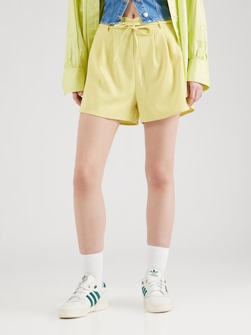 ABOUT YOU Regular Pants 'Claude' in Yellow: front