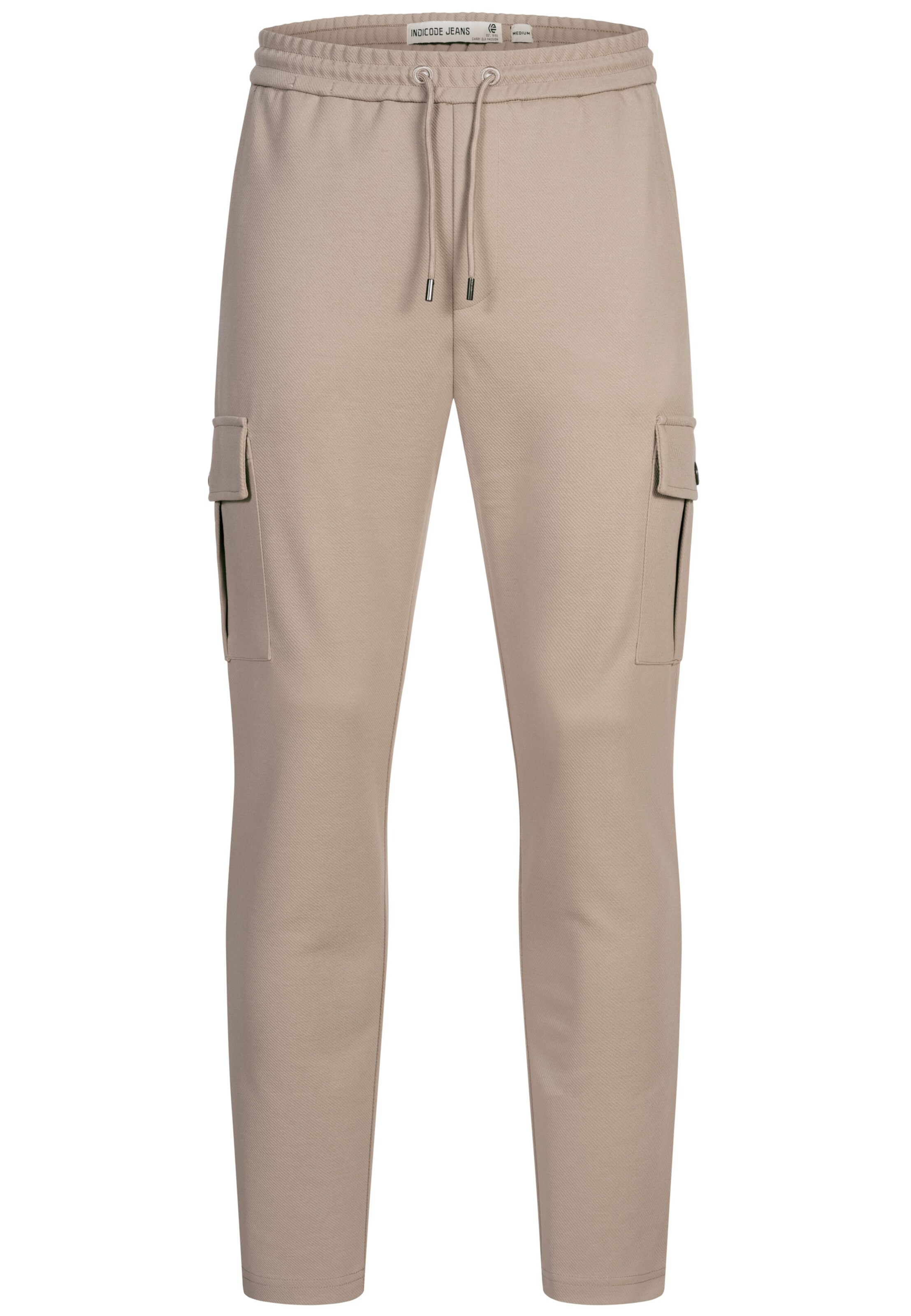 INDICODE JEANS Regular Cargo trousers 'INNezzo' in Beige: front