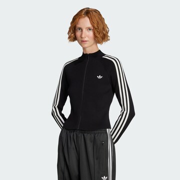 Cardigan 'Adicolor' ADIDAS ORIGINALS en noir : devant