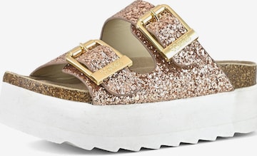 COLORS OF CALIFORNIA Pantoletter i guld: forside
