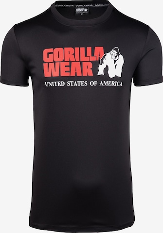 Maglia funzionale 'Classic' di Gorilla Wear in nero: frontale