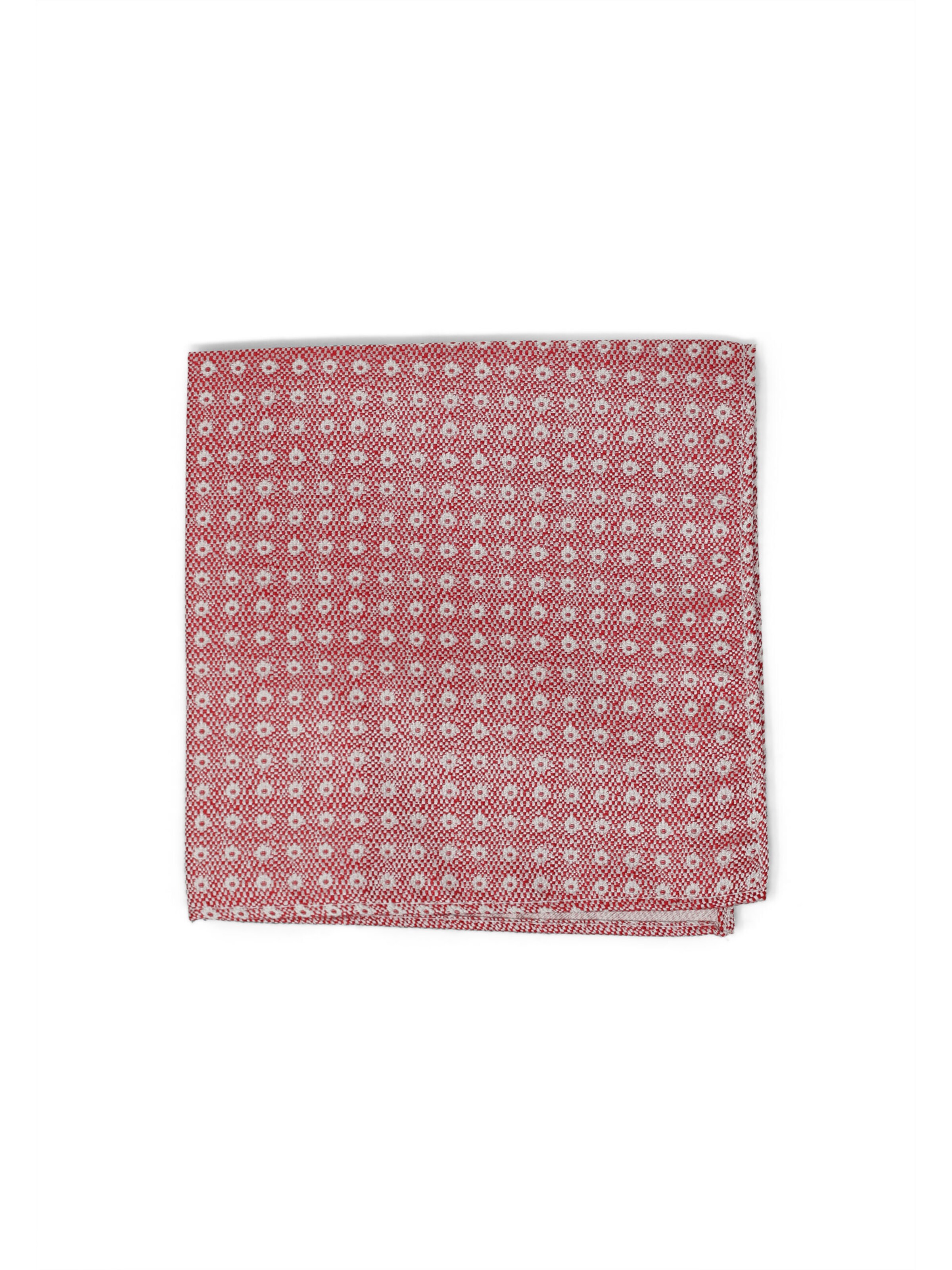 Real Guys Pocket Square in Red: front